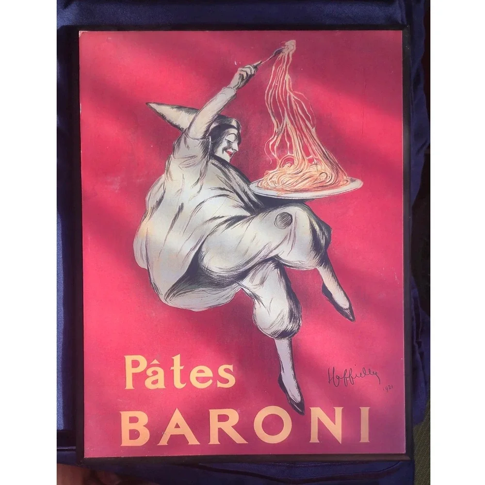 Set of 4 Vintage Decoupage Wall Art Target 2003 Will Rafuse O.K. Gerard Bistro‎